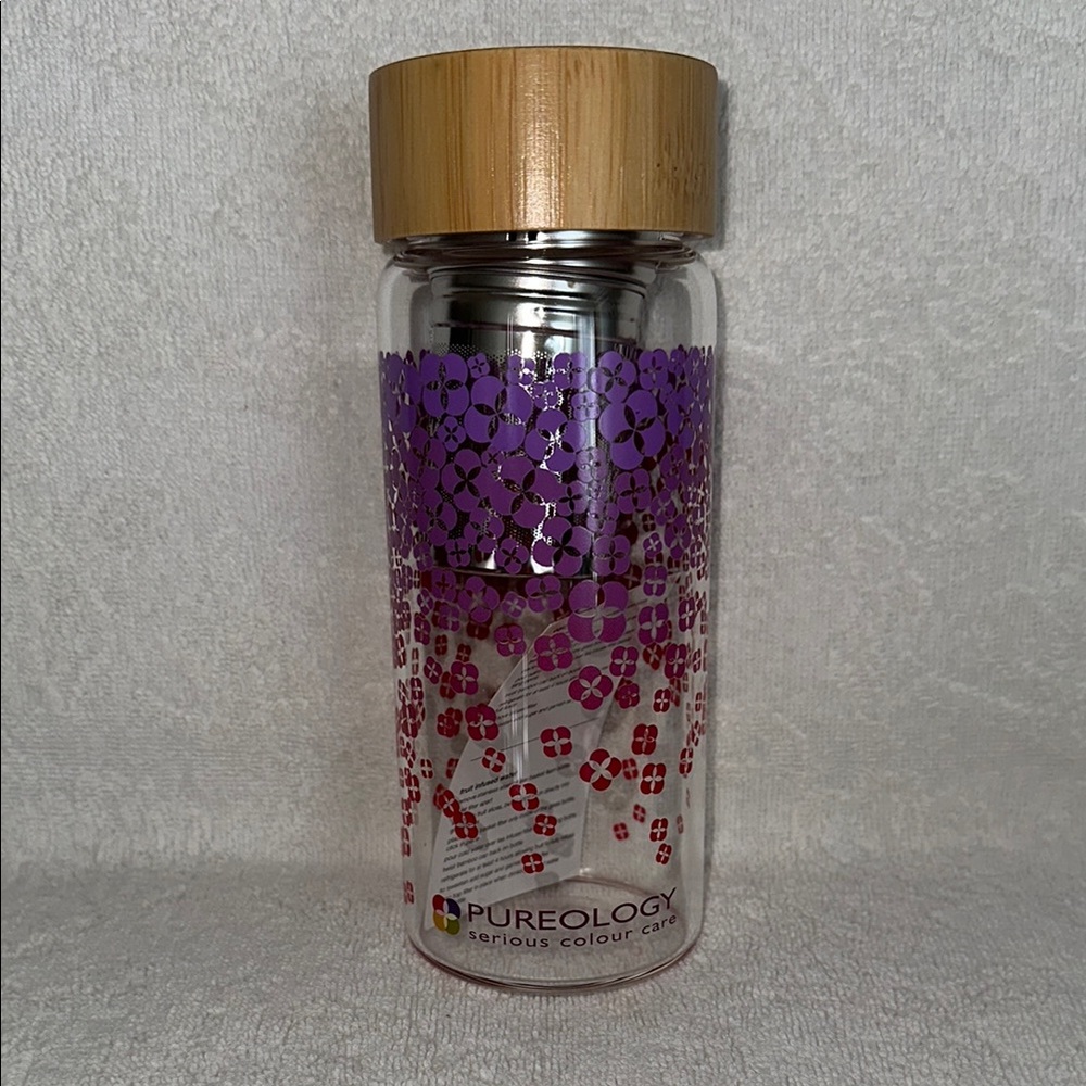 Pureology Purple and Red Floral Infuser Bottle